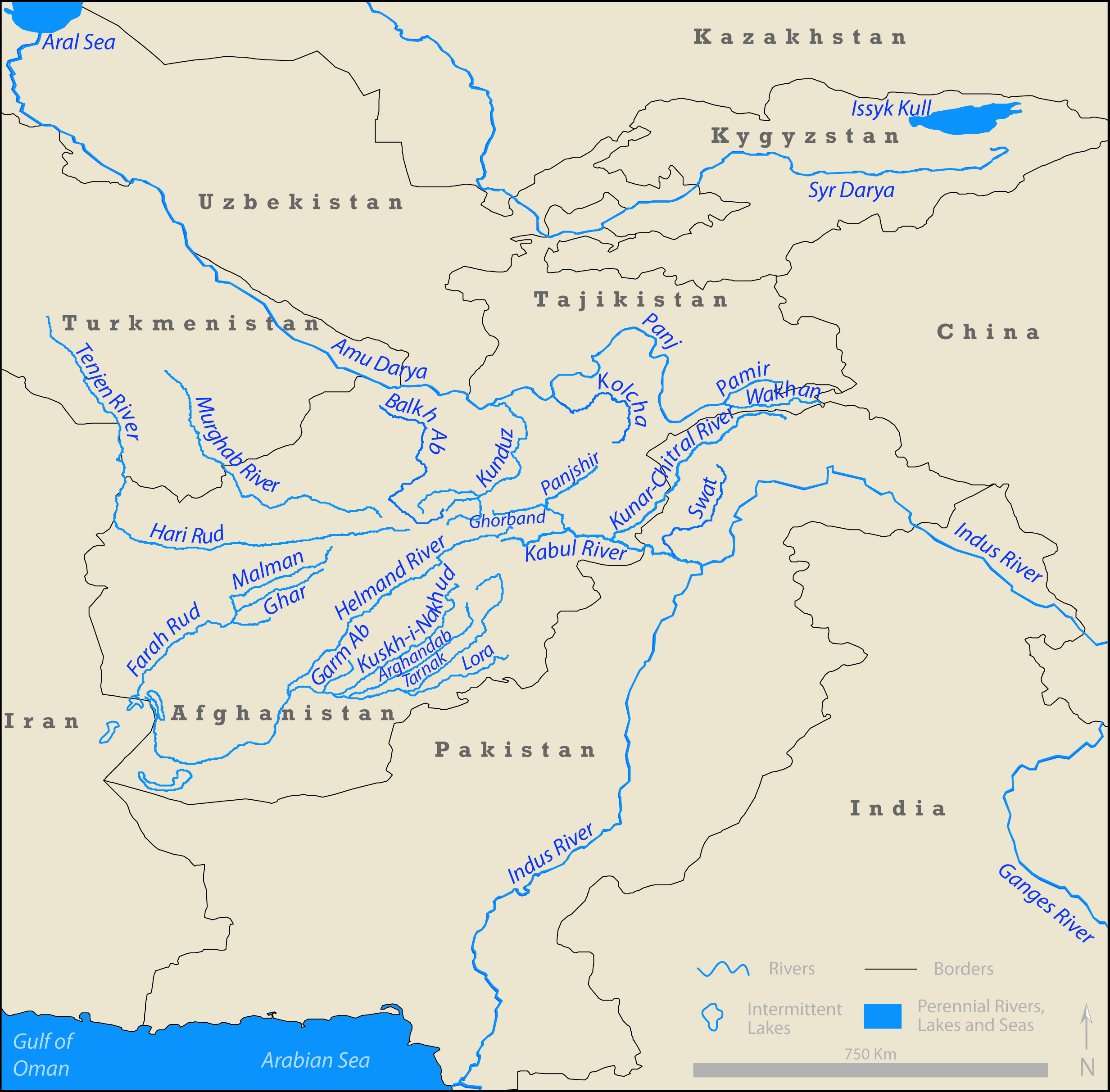DLM 3 Rivers of the Hindu Kush, Pamir, and Hindu Raj